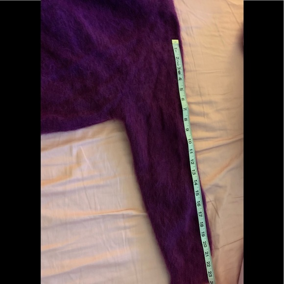 Zara fuzzy mohair-blend purple sweater - Picture 9 of 9